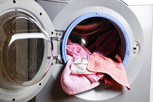 dryer with towels in it