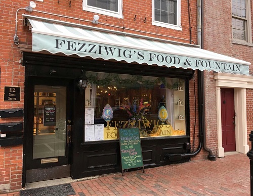 Front of Fezziwig's Food and Fountain