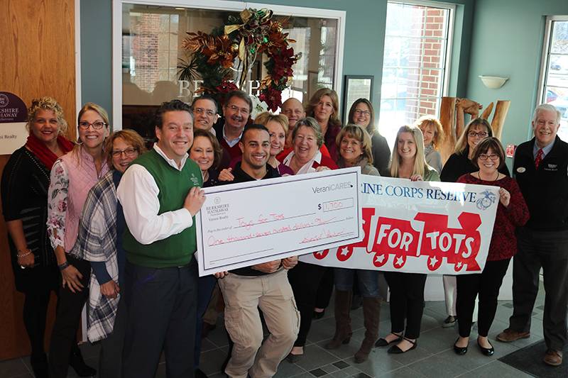 Verani and Broker's Title present Toys for Tots with their donation