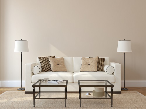 neutral colored living room