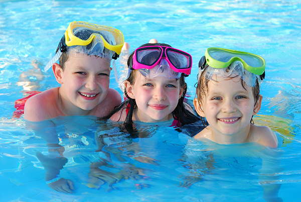 kids in pool