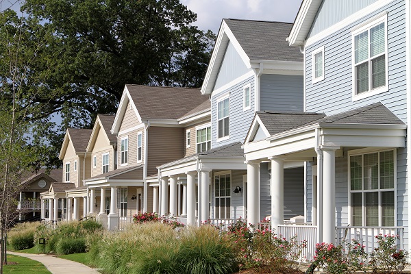 Row of townhomes