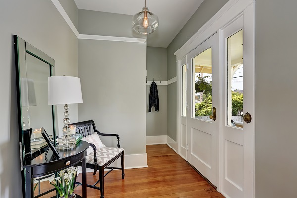 Gray entryway